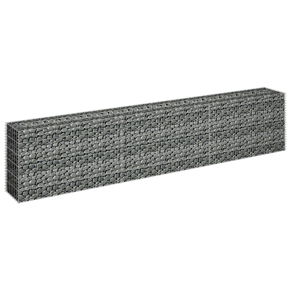 Gabion Raised Bed Galvanised Steel 270X30x60 Cm Raised Garden Beds