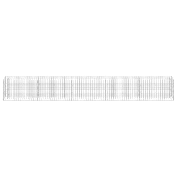 Raised Garden Beds Gabion Raised Bed Galvanised Steel 450X30x60 Cm