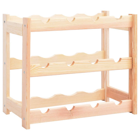 Wine Rack For 12 Bottles Solid Wood Pine Racks