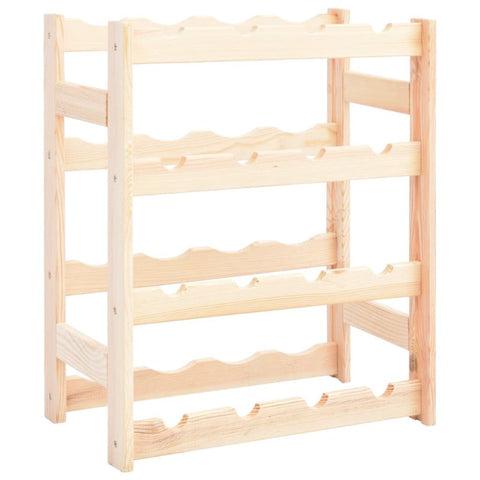Wine Rack For 16 Bottles Solid Wood Pine Racks