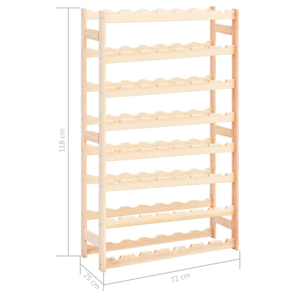 Wine Rack For 56 Bottles Solid Wood Pine Racks