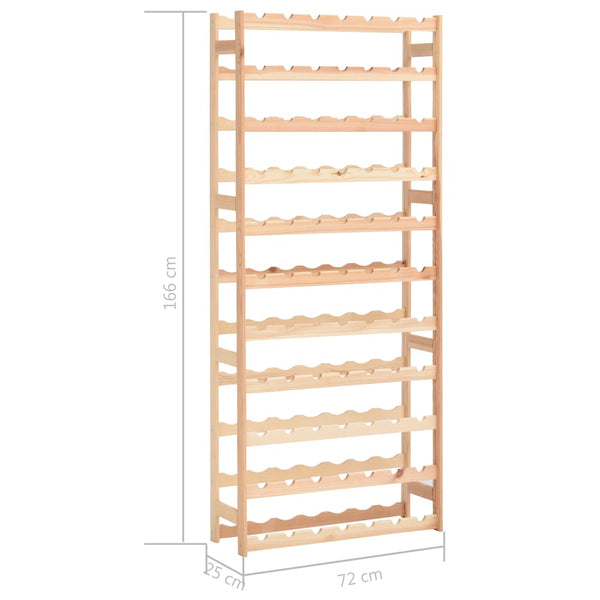 Racks Wine Rack For 77 Bottles Solid Wood Pine
