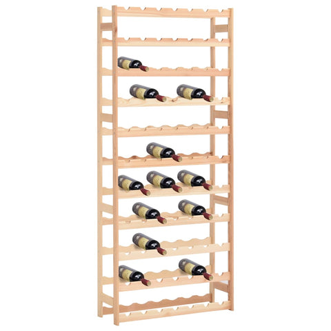 Racks Wine Rack For 77 Bottles Solid Wood Pine