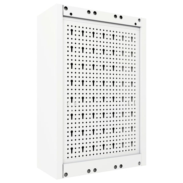 Vidaxl Wall Mounted Tool Cabinet Industrial Style Metal Grey And Black Tool Cabinets & Cupboards