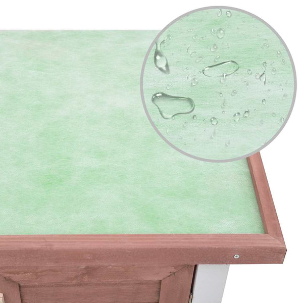 Rabbit Hutch With Wire Mesh And Waterproof Roof Small Animal Cage Small Animal Cages & Hutches