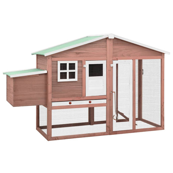 Chicken Coop With Nest Box Solid Fir Wood