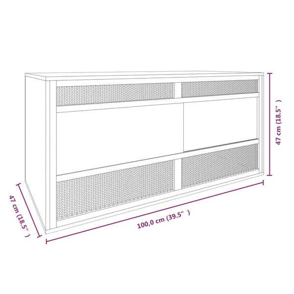 Vidaxl Terrarium Engineered Wood 100X47x47 Cm Reptiles