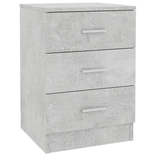 Bedside Cabinet Concrete Grey 38X35x56 Cm Engineered Wood Bedside Tables