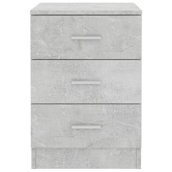 Bedside Cabinet Concrete Grey 38X35x56 Cm Engineered Wood Bedside Tables