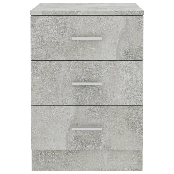 Bedside Cabinets 2 Pcs Concrete Grey 38X35x56 Cm Engineered Wood Bedside Tables