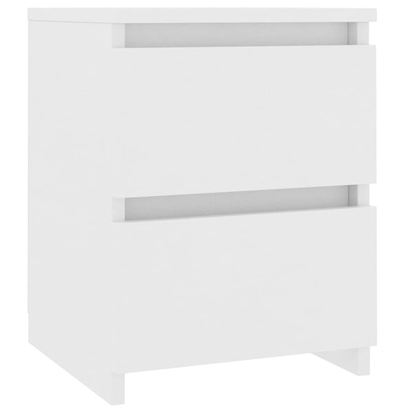 Bedside Cabinet White 30X30x40 Cm Engineered Wood Bedside Tables