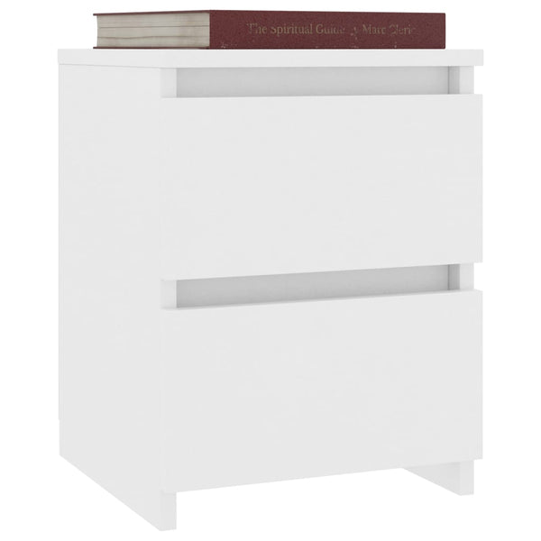 Bedside Cabinet White 30X30x40 Cm Engineered Wood Bedside Tables