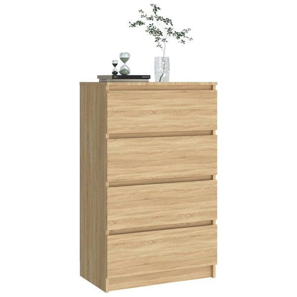 Sideboard Sonoma Oak 60X35x98.5 Cm Engineered Wood Sideboards & Buffets