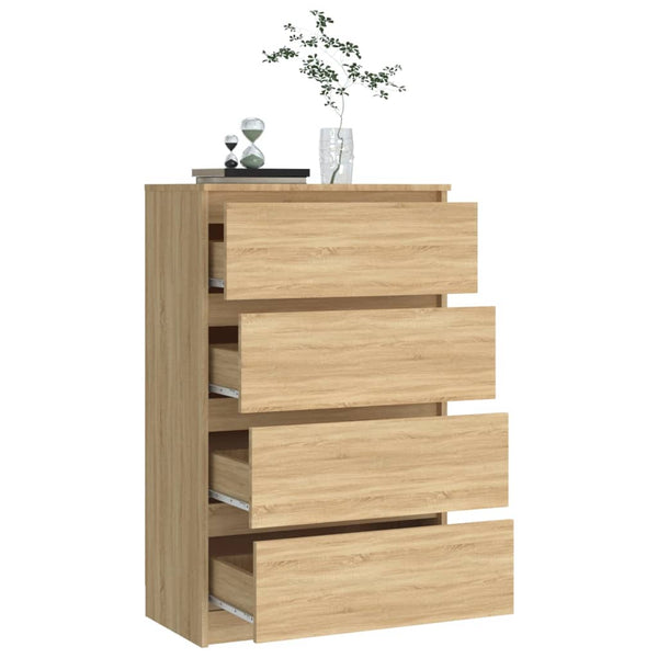 Sideboard Sonoma Oak 60X35x98.5 Cm Engineered Wood Sideboards & Buffets