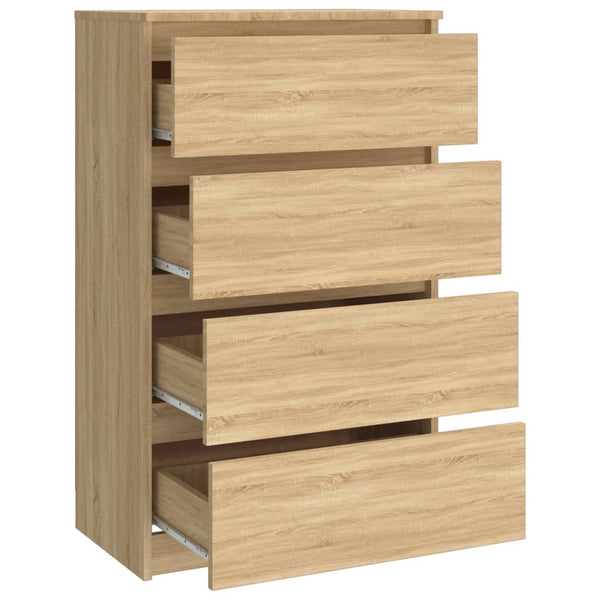 Sideboard Sonoma Oak 60X35x98.5 Cm Engineered Wood Sideboards & Buffets