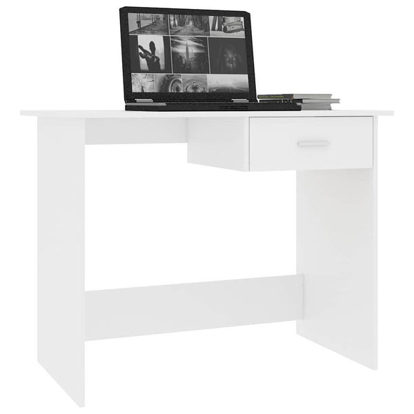 Vidaxl Desk White 100X50x76 Cm Engineered Wood Home Office Desks