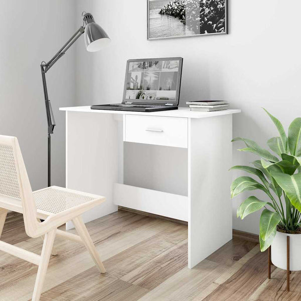 Vidaxl Desk White 100X50x76 Cm Engineered Wood Home Office Desks