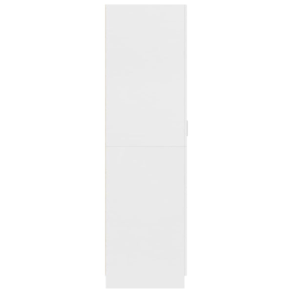 Wardrobe White 80X52x180 Cm Engineered Wood Wardrobes
