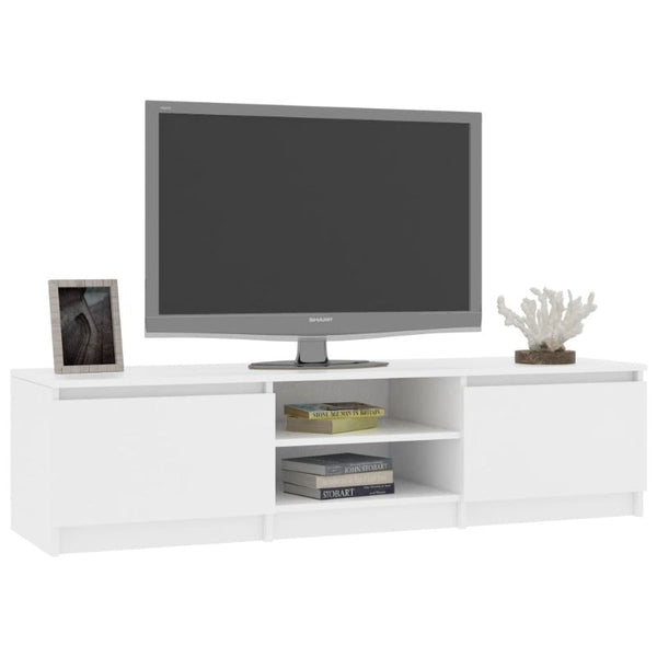 TV Stands & Entertainment Units Tv Cabinet White 140X40x35.5 Cm Engineered Wood