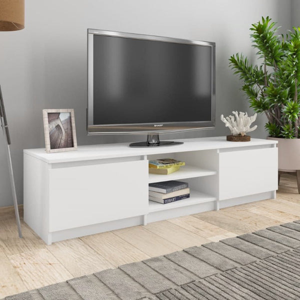 TV Stands & Entertainment Units Tv Cabinet White 140X40x35.5 Cm Engineered Wood