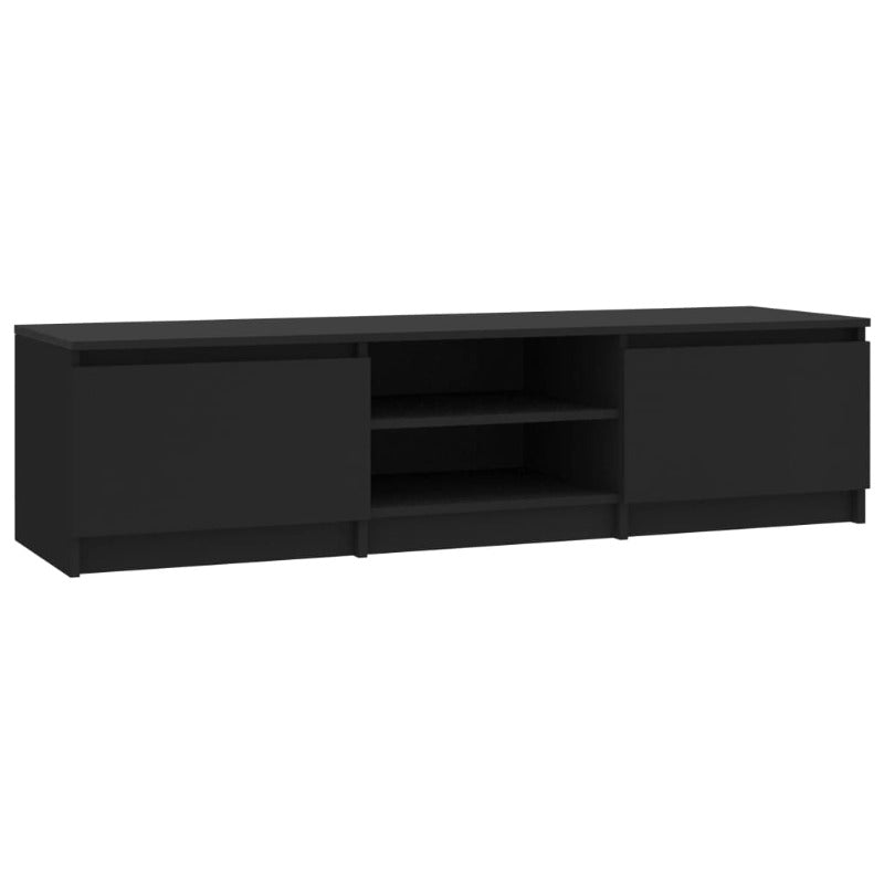 TV Stands & Entertainment Units Tv Cabinet Black 140X40x35.5 Cm Engineered Wood