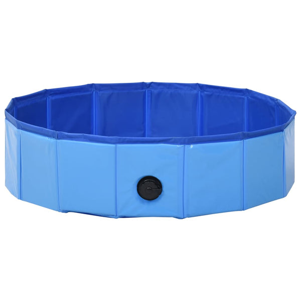 Foldable Dog Swimming Pool Blue 80X20 Cm Pvc