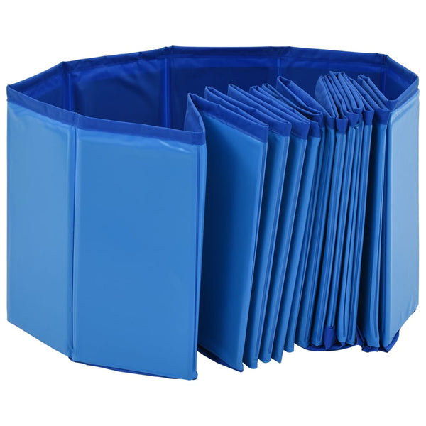 Foldable Dog Swimming Pool Blue 160X30 Cm Pvc