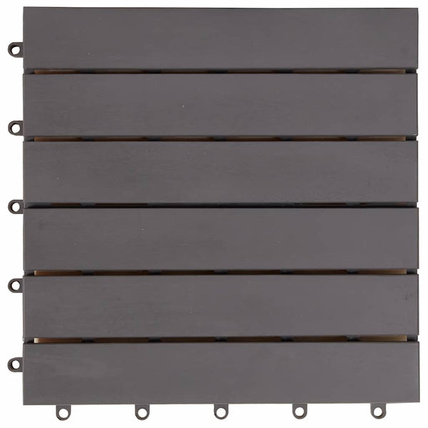 Vidaxl Decking Tiles 10 Pcs Grey Wash 30X30 Cm Solid Acacia Wood Decking Fixtures & Spacers