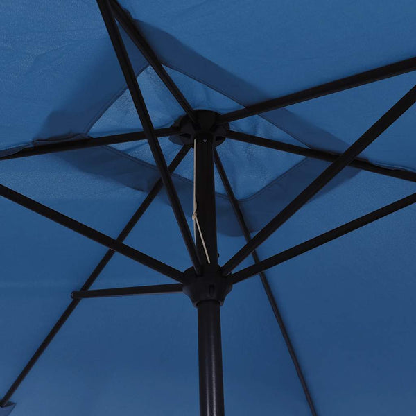 Garden Parasol With Metal Pole 300X200 Cm Azure Patio Umbrellas