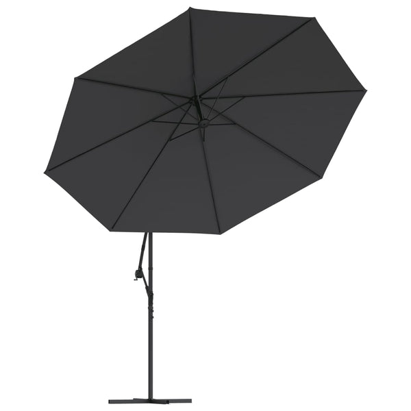 Cantilever Umbrella With Aluminium Pole 350 Cm Black Patio Umbrellas