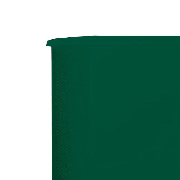 6-Panel Wind Screen Fabric 800X120 Cm Green