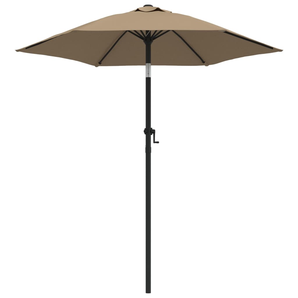 Vidaxl Garden Parasol Taupe 200X224 Cm Aluminium Patio Umbrellas