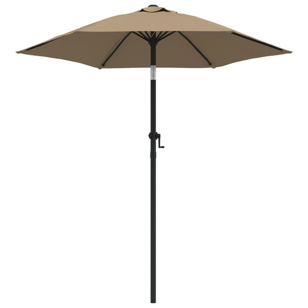 Vidaxl Garden Parasol Taupe 200X224 Cm Aluminium Patio Umbrellas