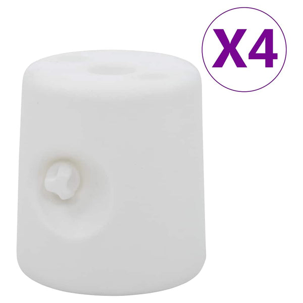 Vidaxl Gazebo Weights 4 Pcs Pe White 24 X 23.5 25 Cm Gazebos & Pergolas