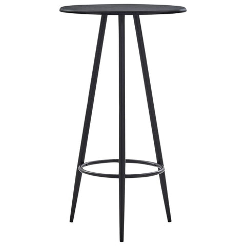 Bar Table Black 60X107.5 Cm Mdf Tables