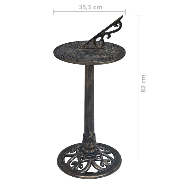 Sundial Bronze 35.5X82 Cm Plastic Ornaments & Statues