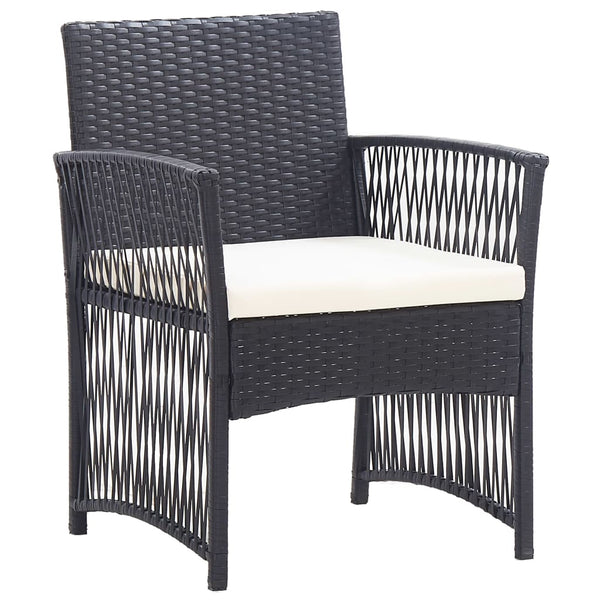 4 Piece Garden Lounge Set With Cushion Poly Rattan