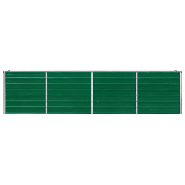 Vidaxl Raised Garden Bed 320X40x77 Cm Galvanised Steel Green Raised Garden Beds
