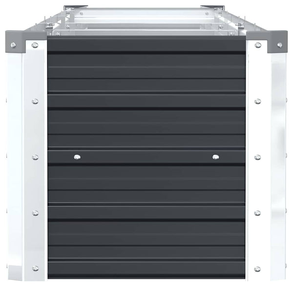 Vidaxl Garden Raised Bed Galvanised Steel 320X40x45 Cm Anthracite Raised Garden Beds