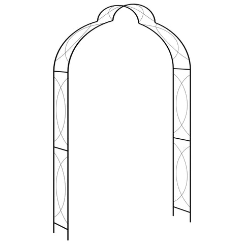 Vidaxl Garden Arch Black 150X34x240 Cm Iron Garden Arches