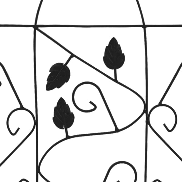 Vidaxl Plant Climbing Racks 3 Pcs Black 40X100 Cm Iron Other Plant Care & Accessories