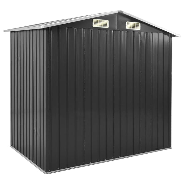 Garden Shed With Rack 205X130x183 Cm Iron