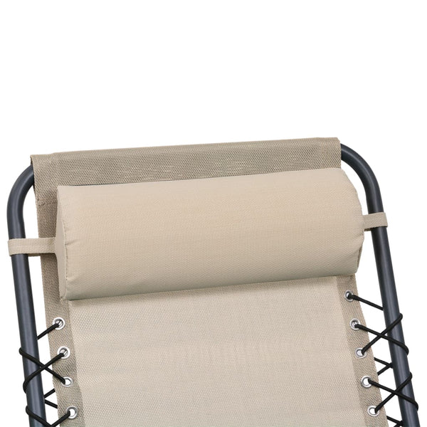 Deck Chair Headrest 40X7.5X15 Cm Textilene
