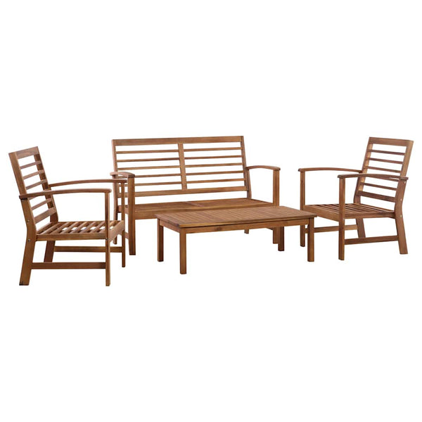 Vidaxl 4 Piece Garden Lounge Set Solid Acacia Wood Other Patio & Garden Furniture