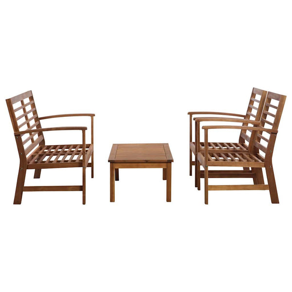 Vidaxl 4 Piece Garden Lounge Set Solid Acacia Wood Other Patio & Garden Furniture