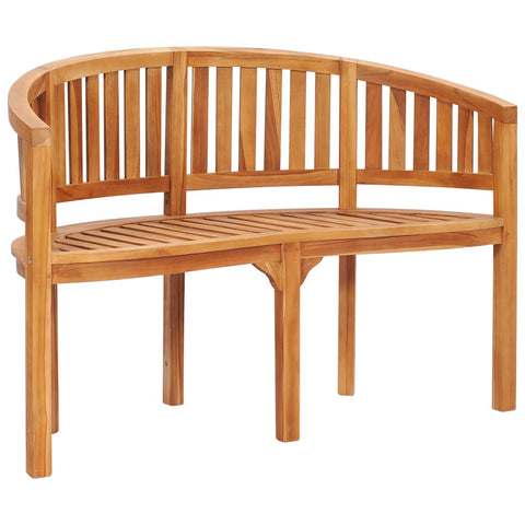 Banana Bench 120 Cm Solid Teak Wood Patio Chairs