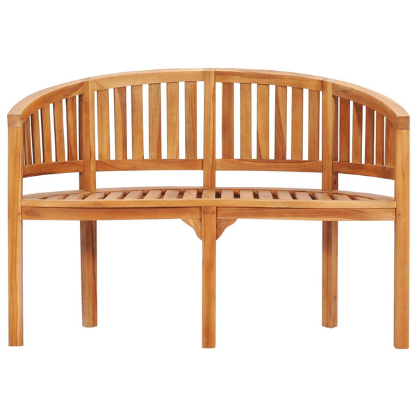 Patio Chairs Banana Bench 120 Cm Solid Teak Wood