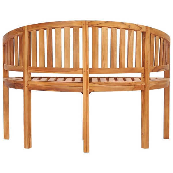 Patio Chairs Banana Bench 120 Cm Solid Teak Wood