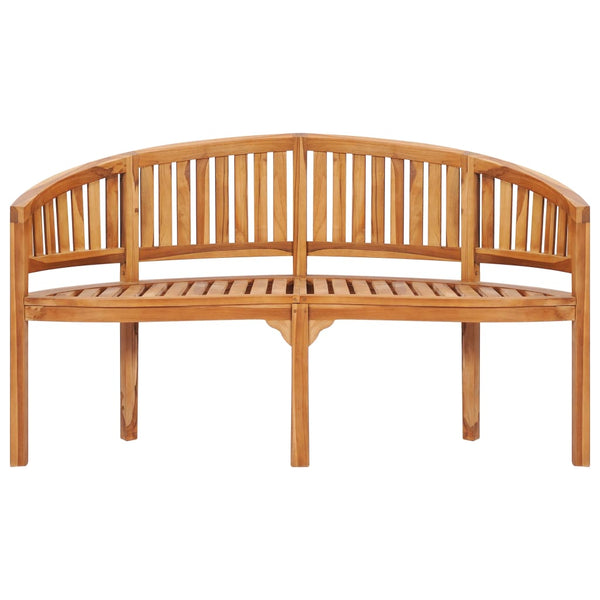 Banana Bench 151 Cm Solid Teak Wood Patio Chairs