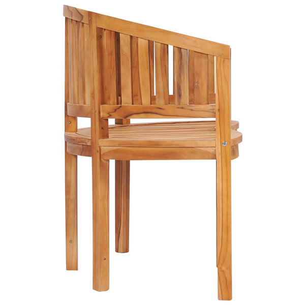 Banana Bench 151 Cm Solid Teak Wood Patio Chairs